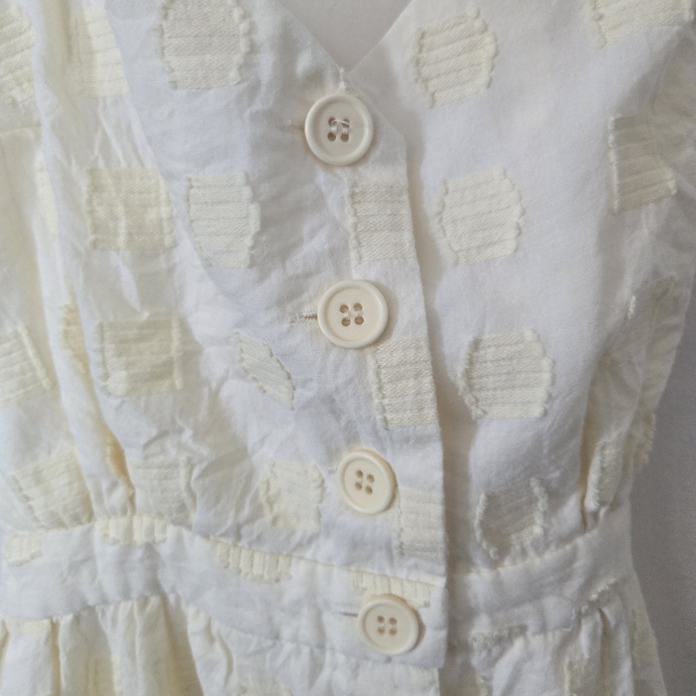 Modcloth Soft Yellow Button-Front Mini Dress - Picture 7 of 9